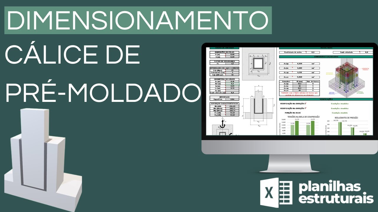 Como dimensionar CÁLICE DE PRÉ-MOLDADO
