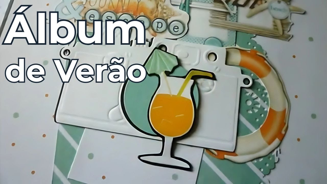 Álbum de Verão Scrapbook | Inspiração Criativa com Sobras de Papel