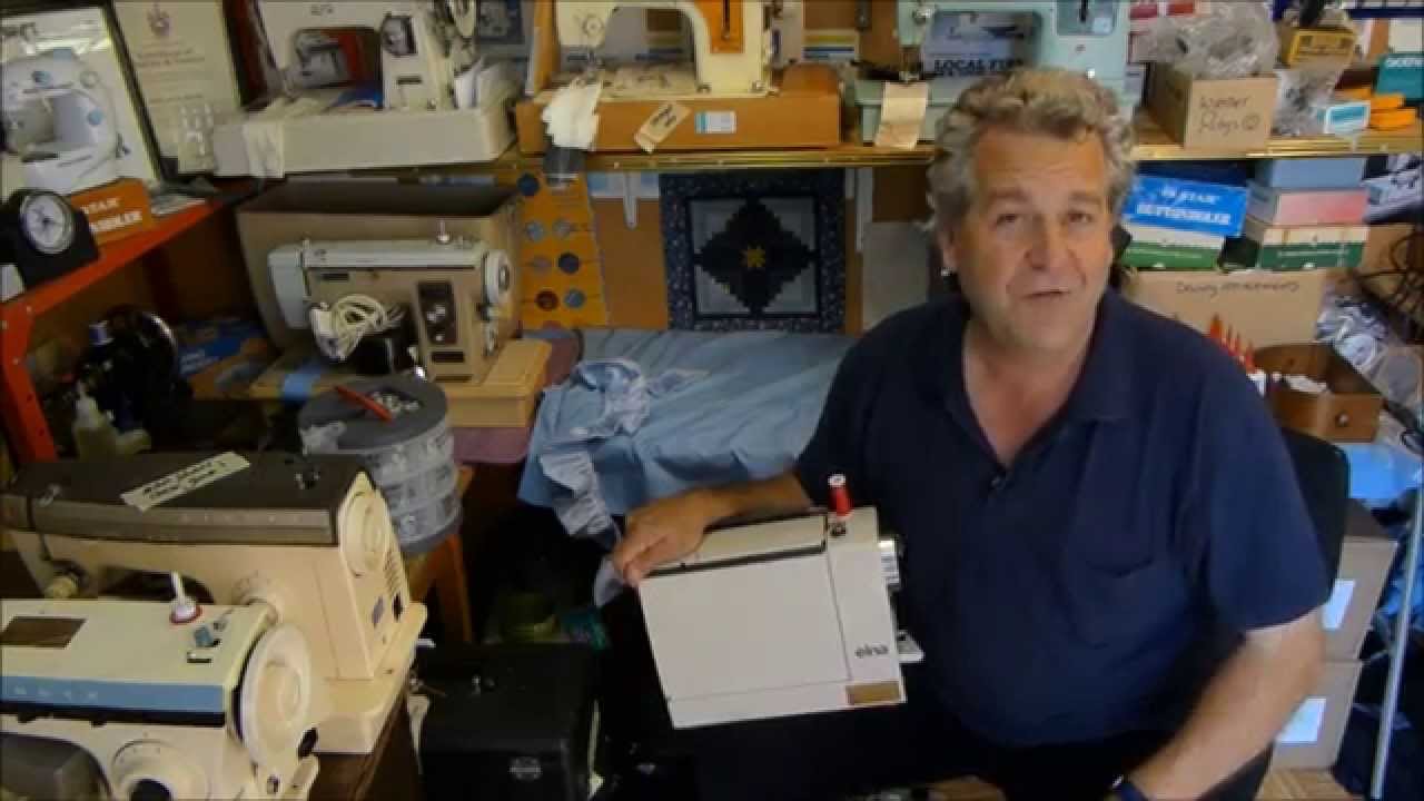 Alex Askaroff presents the Elna sewing machine