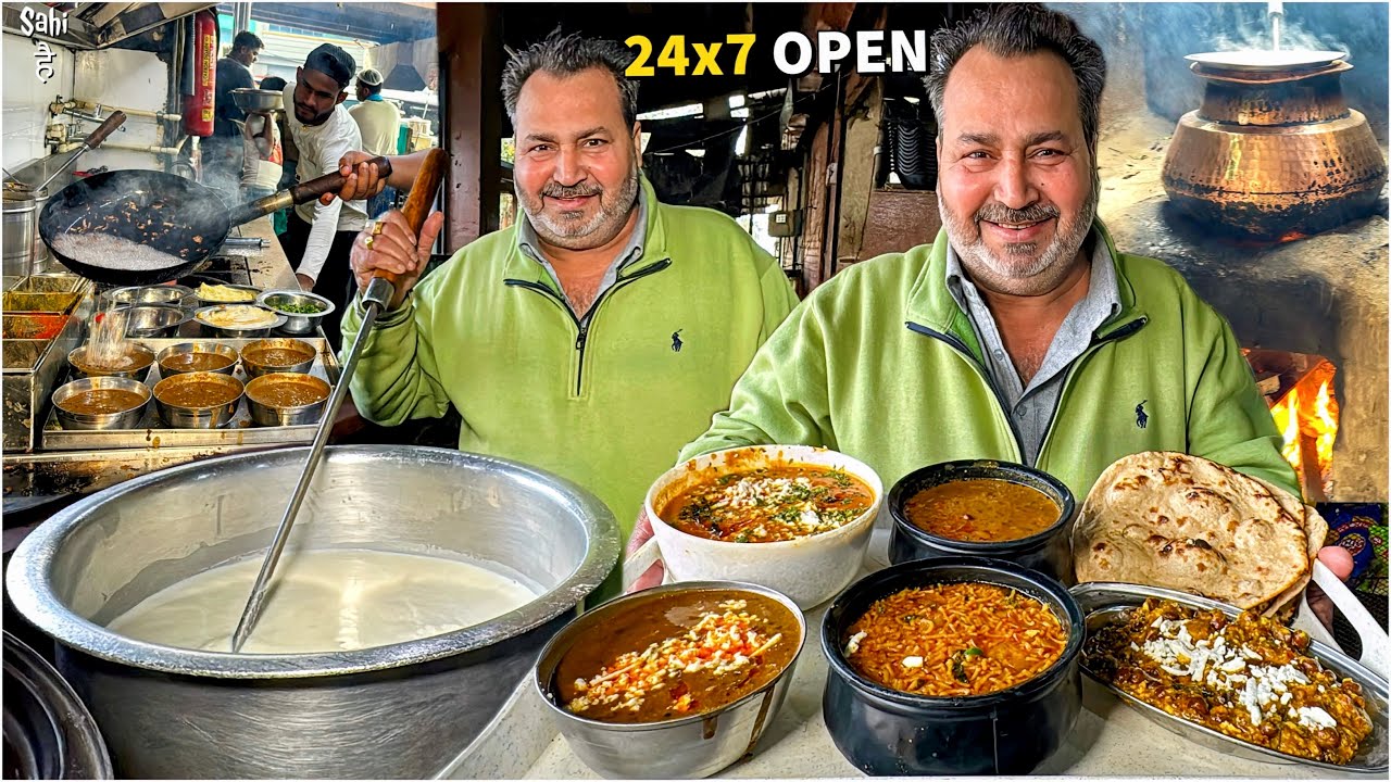 A-1 ढाबा Street Food India 😍 Grewal da 24x7 Dhaba | Desi Punjabi Food