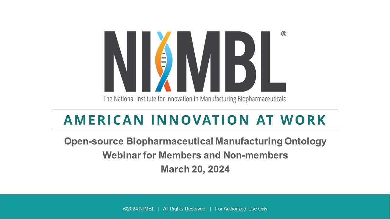 Open-source Biopharmaceutical Manufacturing Ontology Webinar (March 20, 2024)
