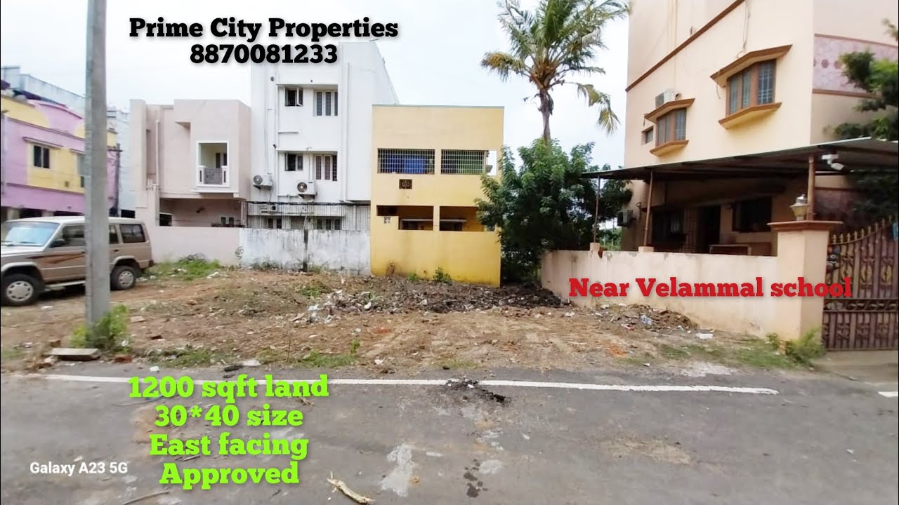 1200 sqft Land Sale in Vanagaram, Chennai 🆔1273 #approved #30*40 size #eastfacing #residential #land