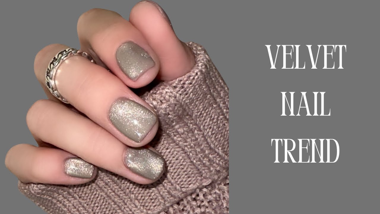 Trending Velvet Nail Design  *EASY*