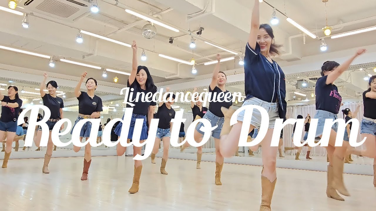 Ready to Drum Line Dance l Intermediate l 레디 투 드럼 라인댄스 l Linedancequeen l Junghye Yoon