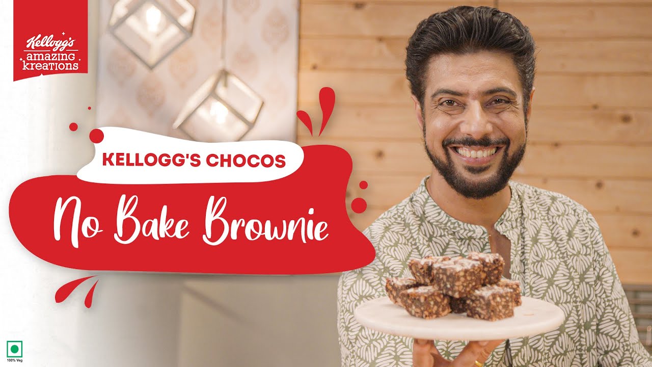 Брауни без выпечки из Kellogg's Chocos | Удивительные творения от Ранвира Брара