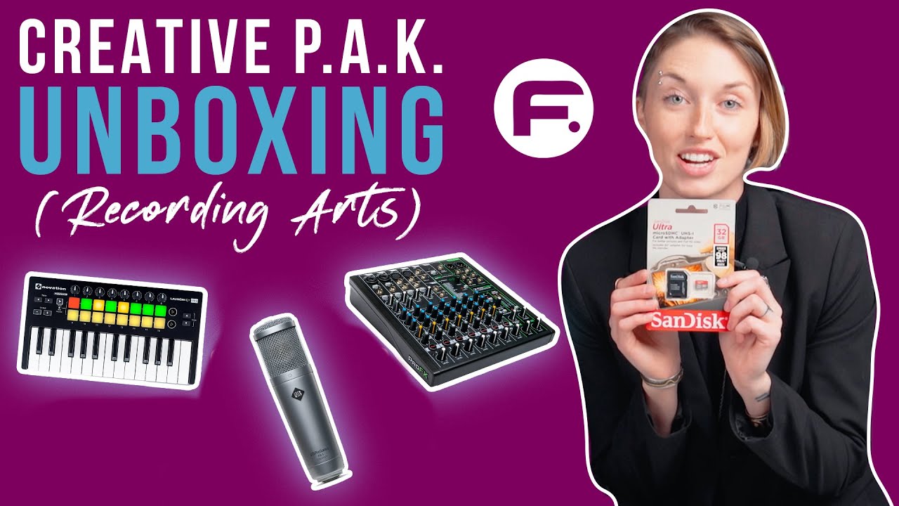 Unboxing the F.I.R.S.T. Institute Creative P.A.K. (Recording Arts)