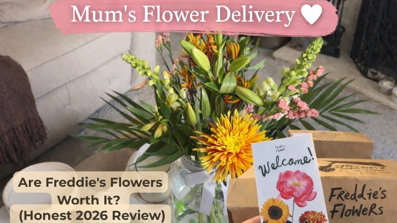 Mum’s Freddy’s Flowers Delivery 🌸 | Honest Review + Cosy Flower Arranging