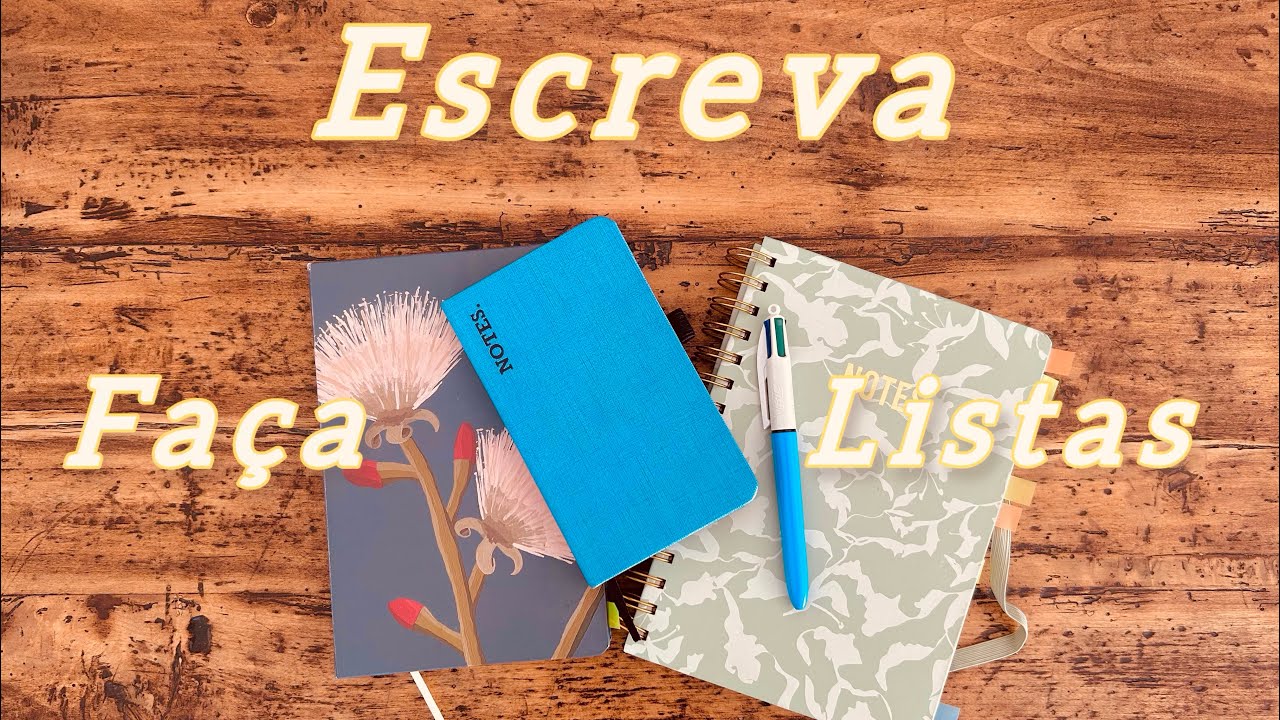 Escreva: organize a sua rotina com listas! #cadernos #organização #rotina