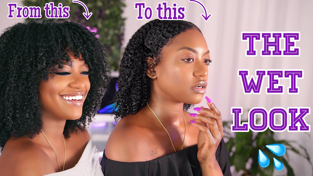 The Wet Look on THICK Type 4 Natural Hair | 1 Custard 2 Gels