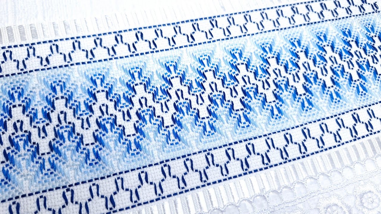 #49 Vagonite Tradicional para toalhas #bordado #passoapasso #vagonite