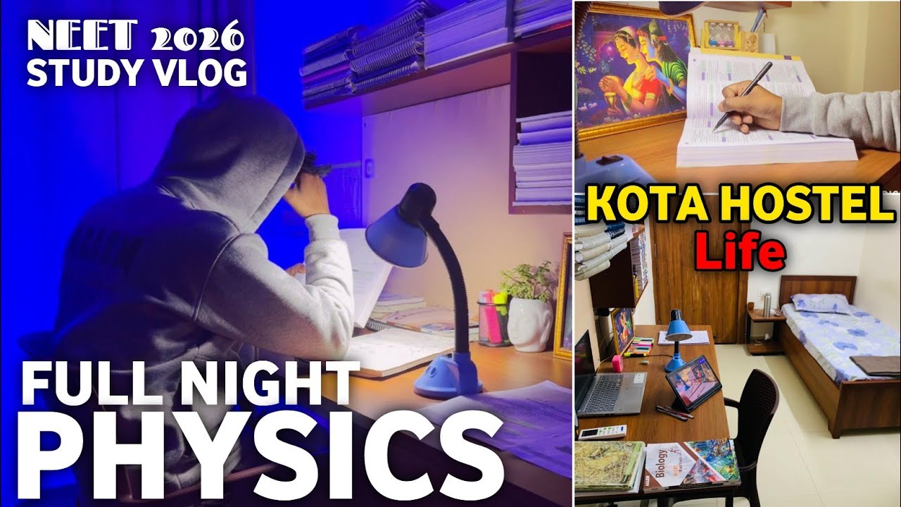 NEET 2026 📈 FULL NIGHT PHYSICS REVISION | STUDY VLOG NEET ASPIRANT | BOARD EXAM | STUDY MOTIVATION 