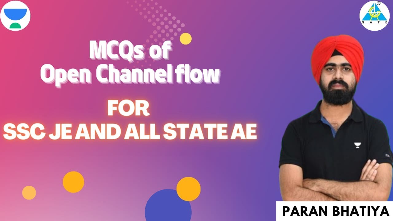 MCqs of SSC JE and all state AE on open Channel flow| Paran Bhatia sir 