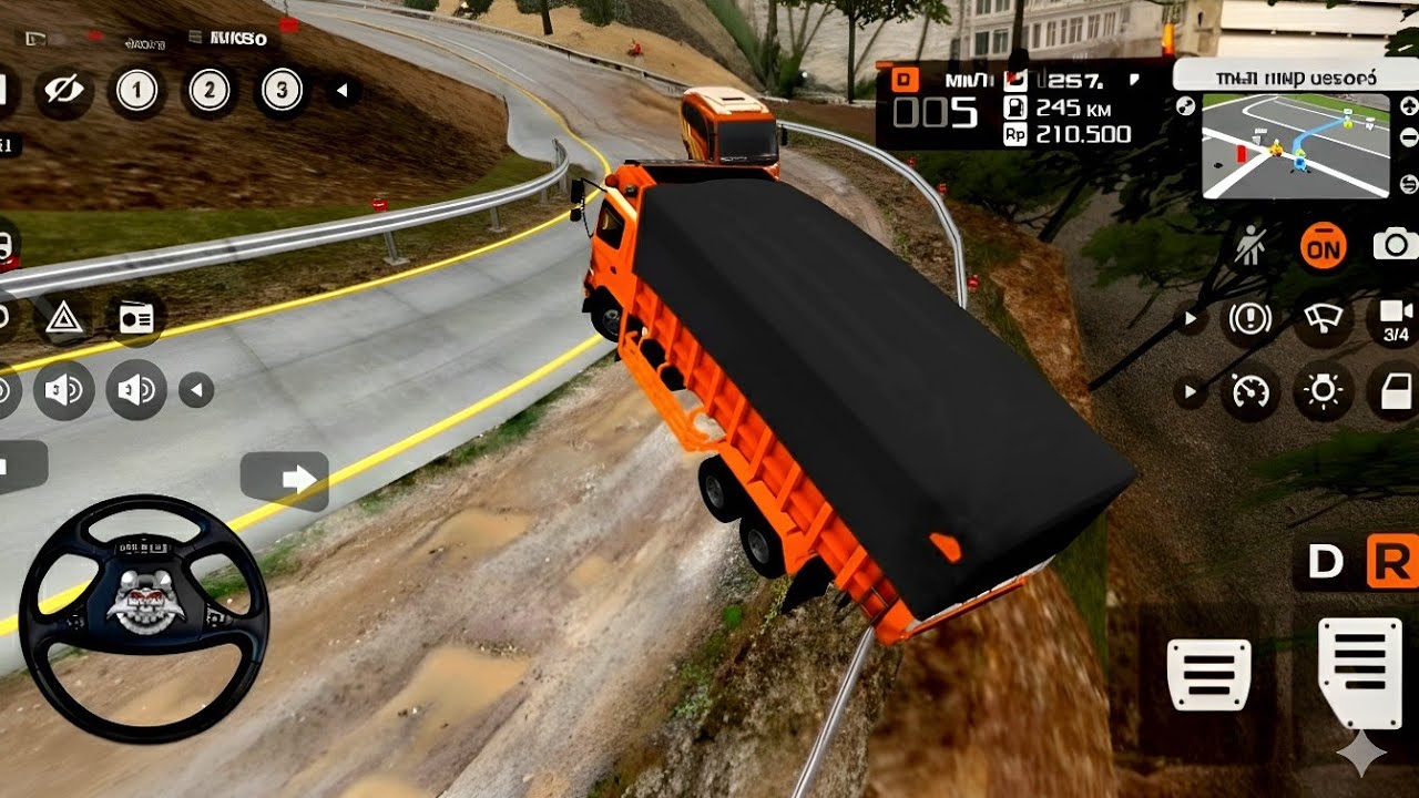 🔥 BharatBenz Extreme Mud Truck Driving 😱 | Dangerous Offroad Challenge | GTA Truck Gameplay