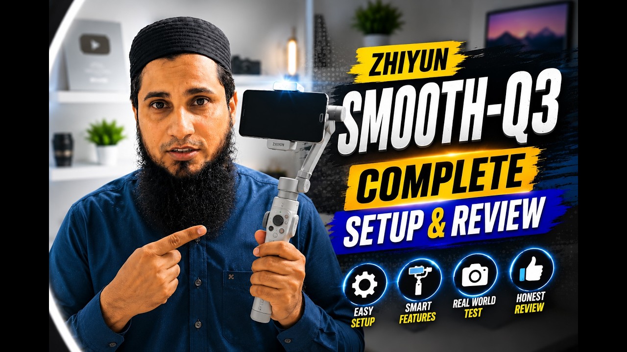 Zhiyun Smooth-Q3 Complete Setup Review | Urdu/Hindi | Hashmi Photos