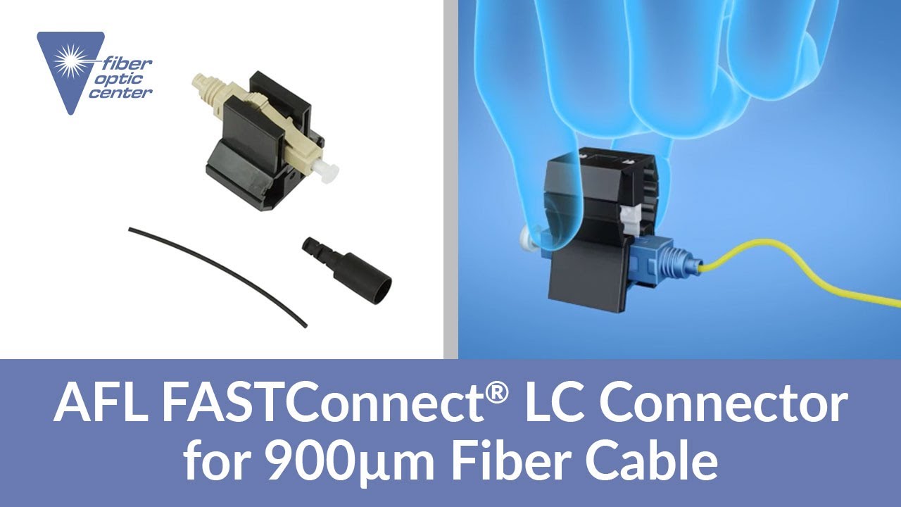 AFL FASTConnect® LC Connector for 900µm Fiber Cable - Available from Fiber Optic Center