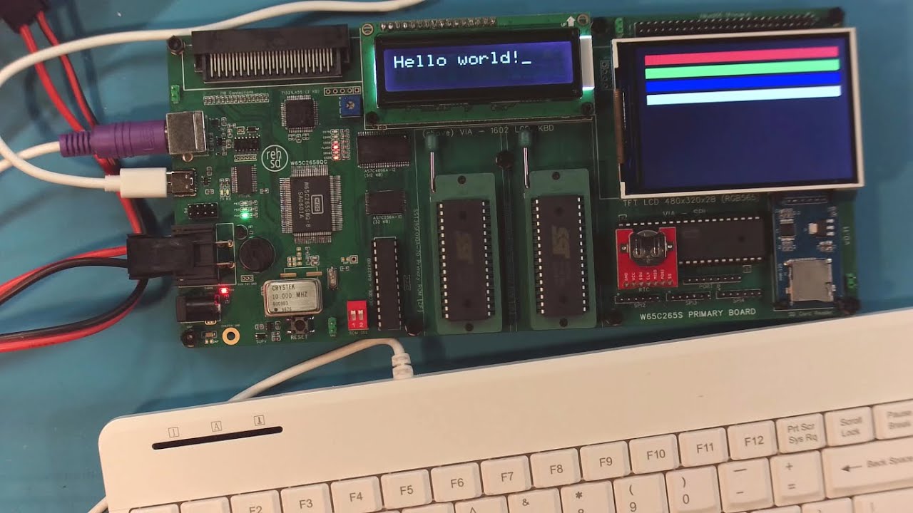 W65C265S: 'Primary' Board Running!