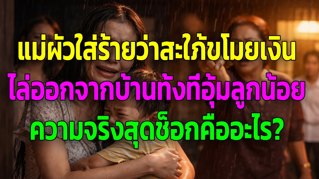 แม่ผัวใส่ร้ายว่าสะใภ้ขโมยเงิน ไล่ออกจากบ้านทั้งที่อุ้มลูกน้อย ความจริงสุดช็อกคืออะไร?