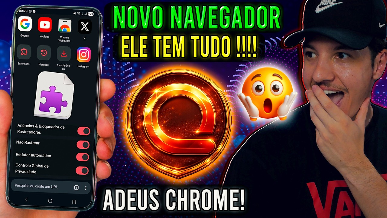 Adeus Chrome! Novo NAVEGADOR aceita EXTENSÕES e SEM ANÚNCIOS 2026