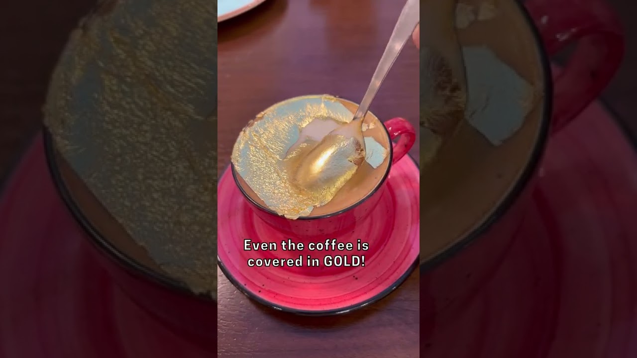 I tried golden coffee in Dubai