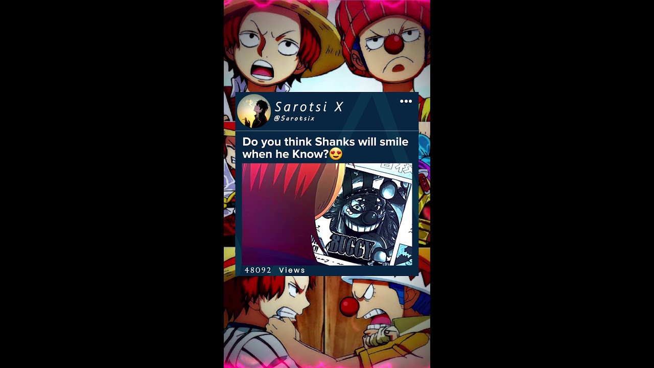 Do you think Shanks will smile when he knows Buggy became yonko? #Shank #buggy #newyonko #onepiece