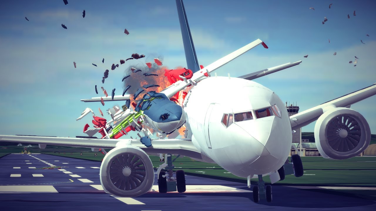Survivable Midair Collisions, Air vs Ground Combat & Dogfights | Big Mathis Besiege #5