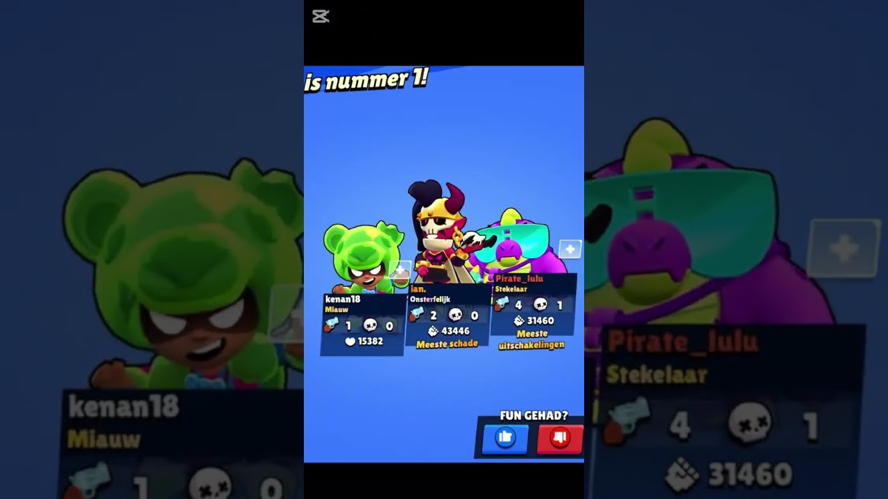Mijn 2de brawler heeft nu 1k trofee&euml;n INSANE🤯