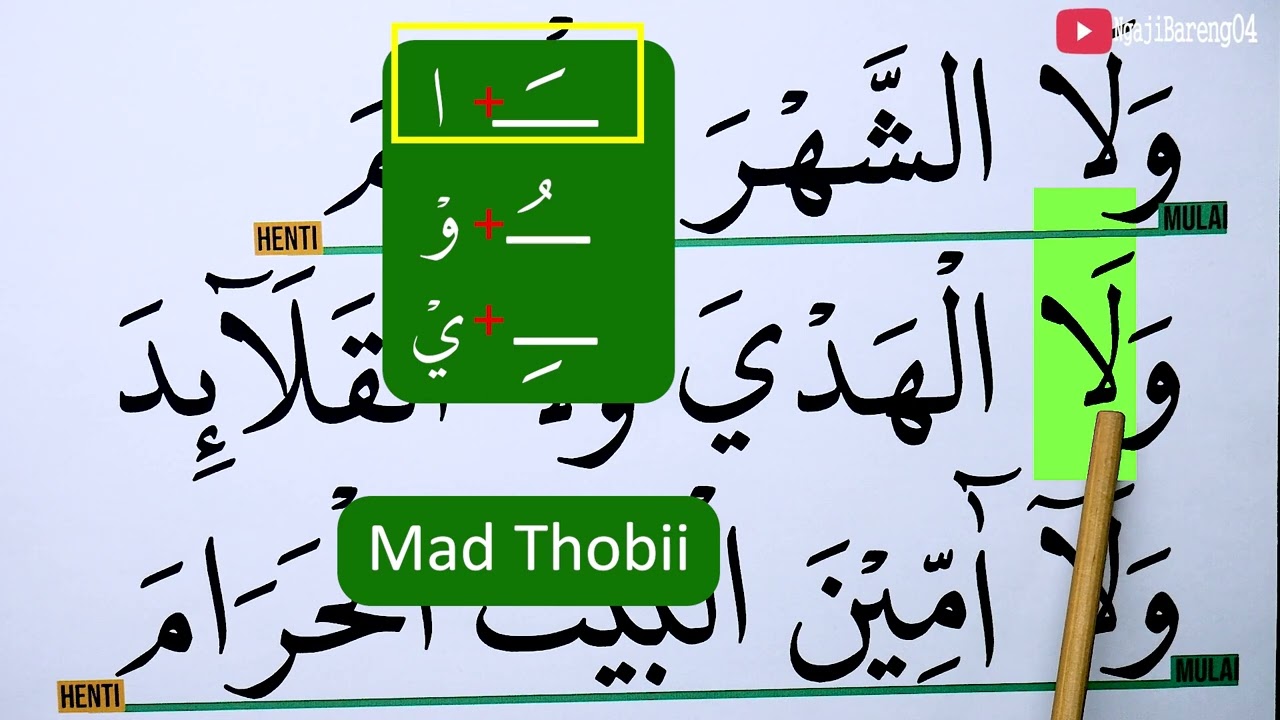 MENGURAI TAJWID SURAH AL MAIDAH AYAT 2 Bag 1 BACA & CONTOH PENGUCAPANNYA EPS 1087