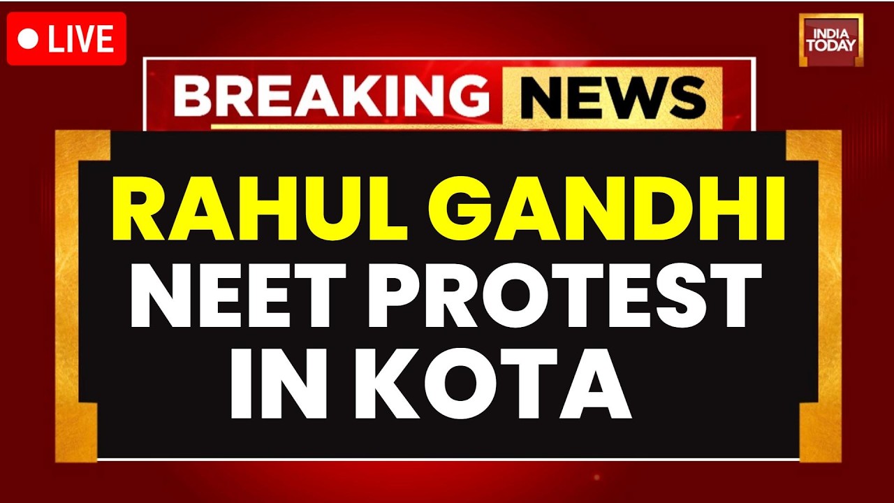 LIVE: Rahul Gandhi NEET Protest In Kota | Rahul Gandhi Rally In Kota | NEET UG Paper Leak
