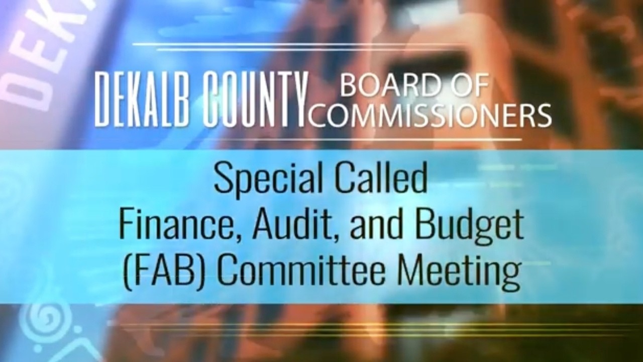DeKalb County Finance, Audit, and Budget (FAB) Special Called Committee Meeting  - February 18, 2026