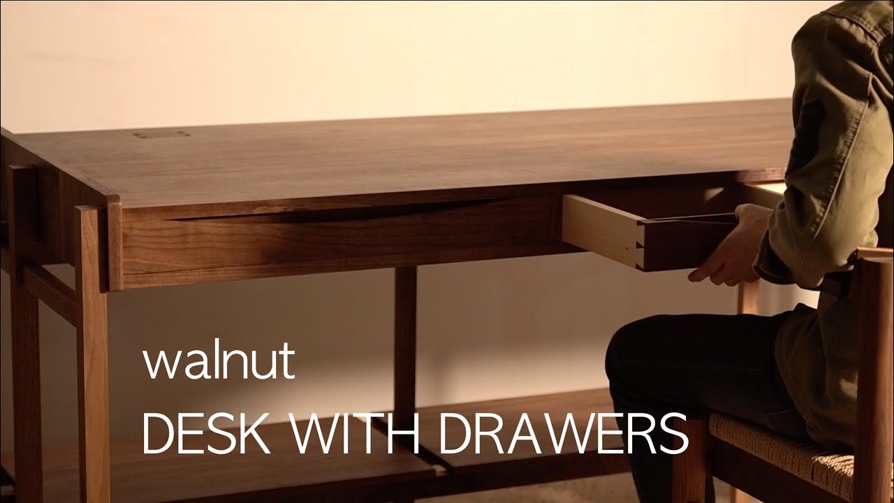 Ordinary Project furniture_making walnut desk with dovetail drawers | 원목 책상 만들기