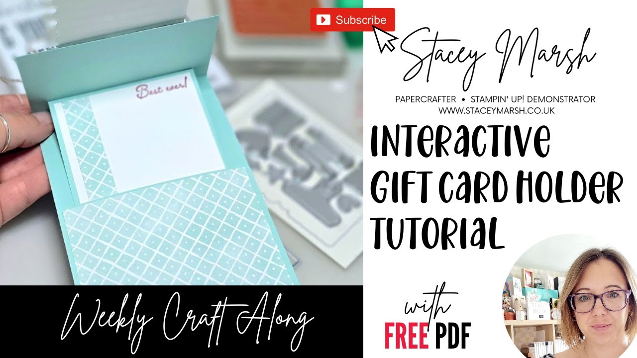 Interactive Gift Card Holder Craft Along #stampinup #christmasinjuly #giftcardholder