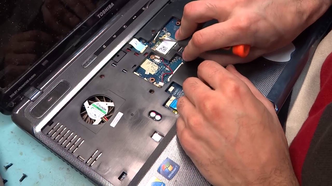 Разборка ноутбука Toshiba Satellite A665