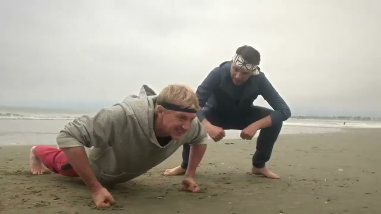 Cobra Kai: Johnny training for his last fight (Rocky theme)