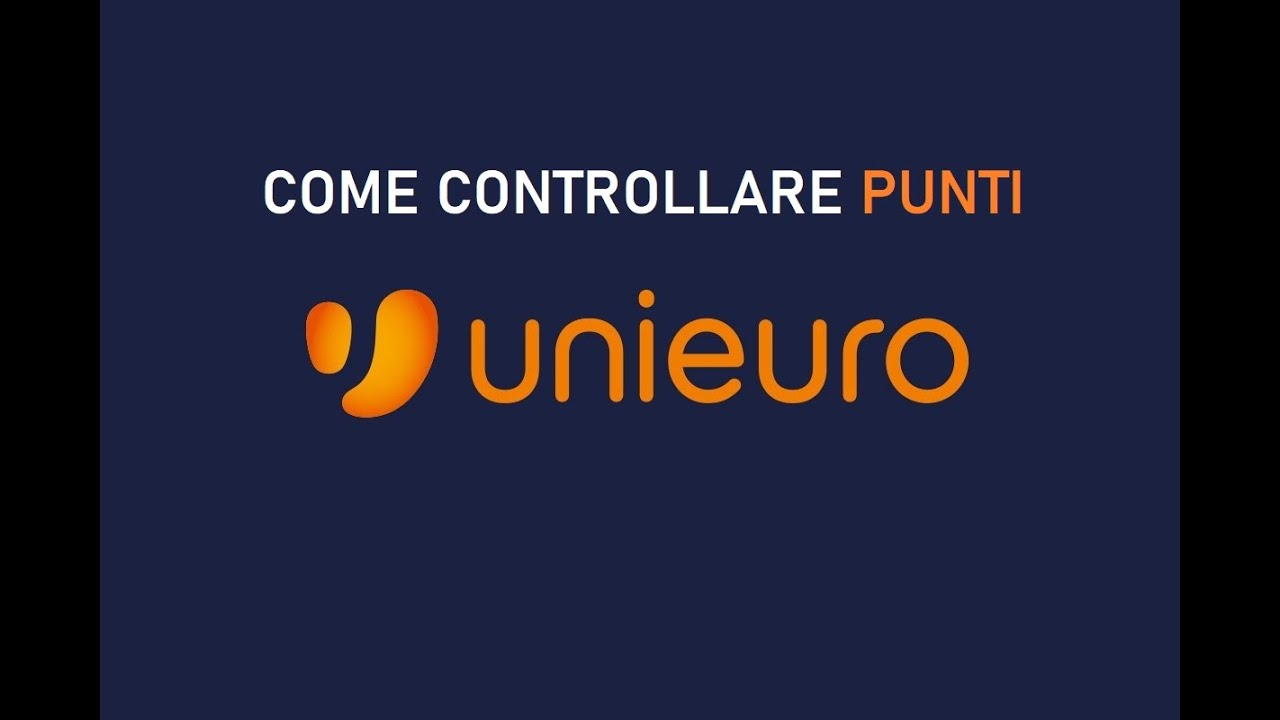 COME CONTROLLARE PUNTI UNIEURO