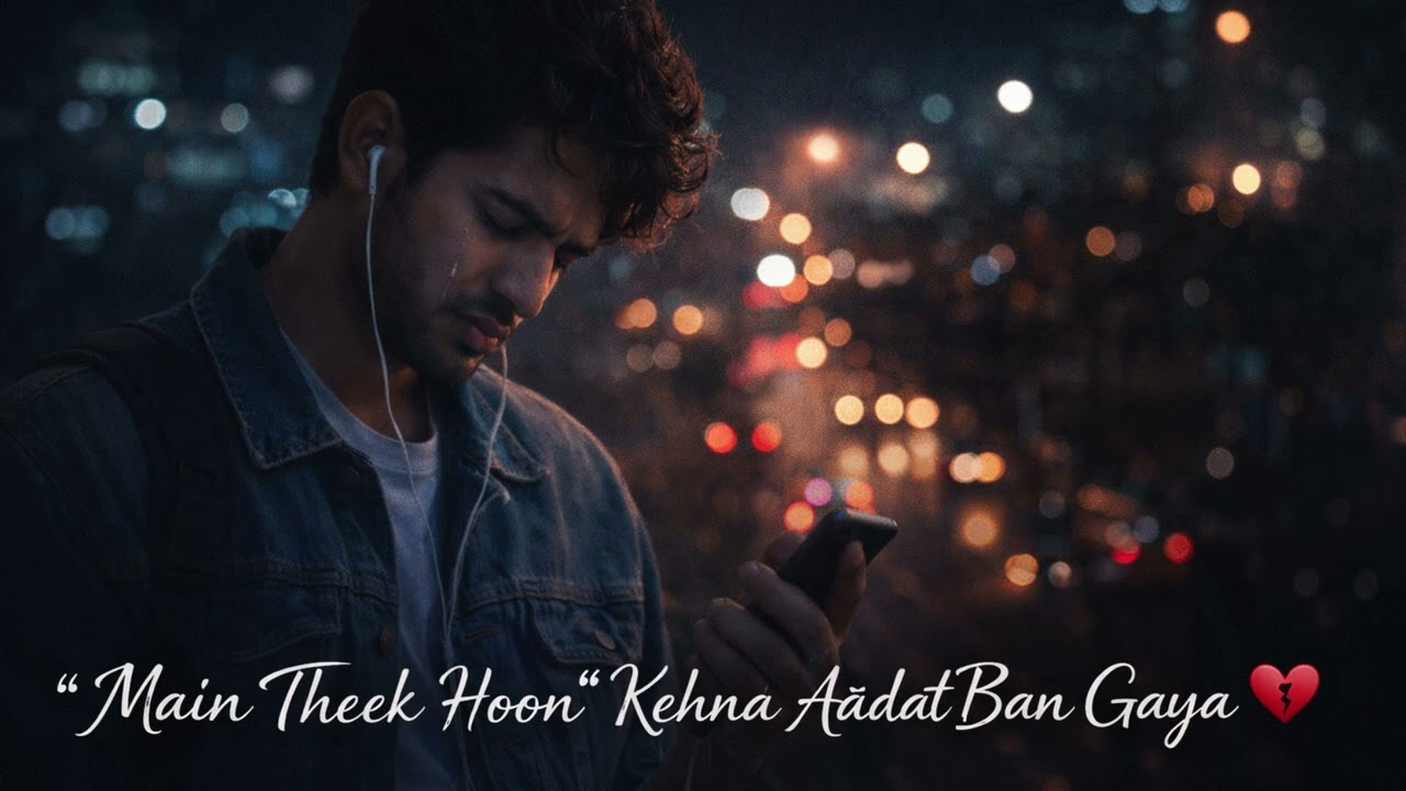 “Main Theek Hoon” Kehna Aadat Ban Gaya 💔 | Ek Tarfa Ishq Ki Khamosh Kahani #EmotionalSong #bollywood
