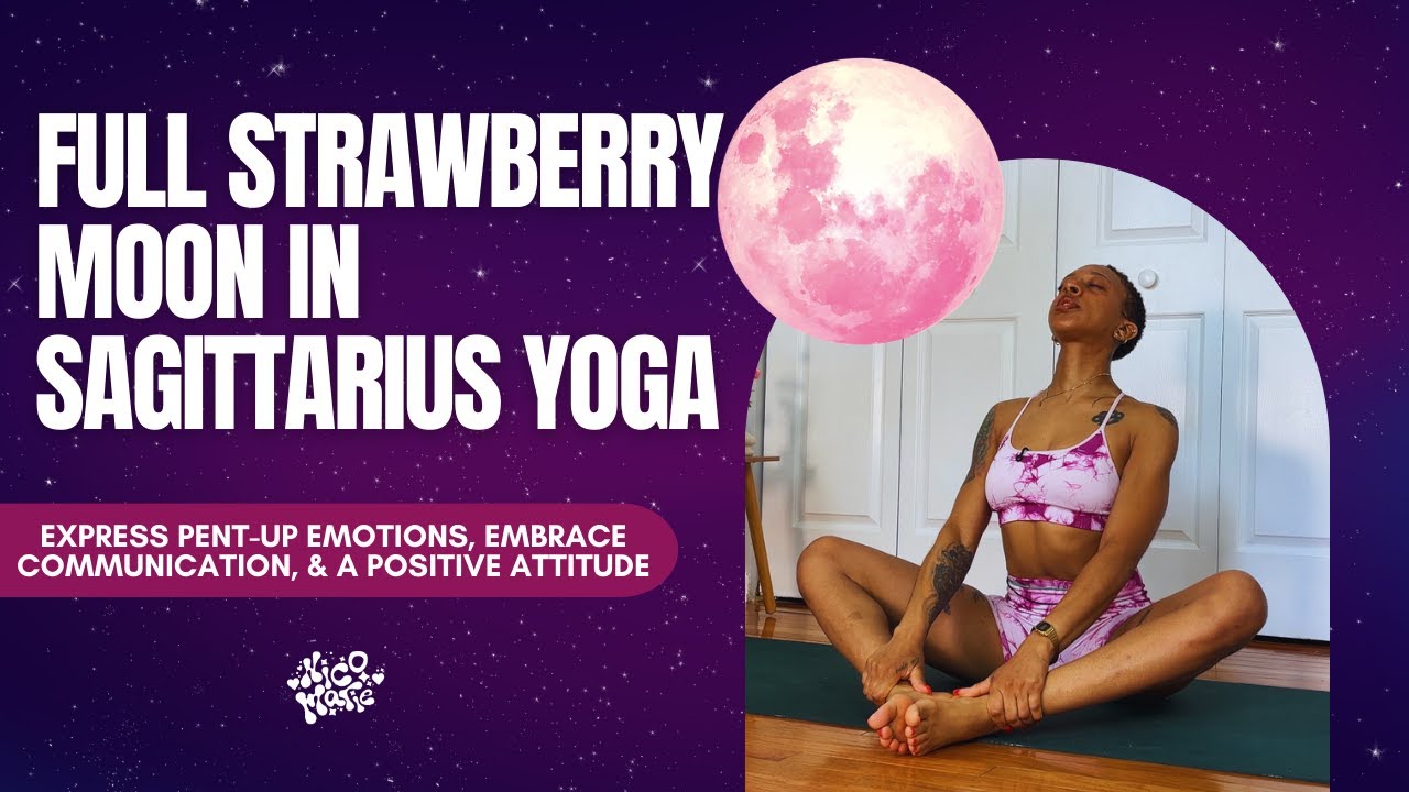 Full Strawberry Moon in Sagittarius Yoga | 20 Minutes