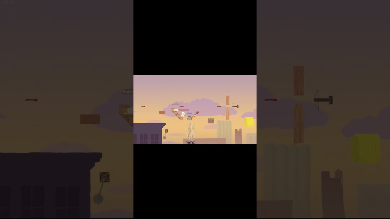 Ultimate Chicken Horse Таню постоянно жарит! #gameplay #games #ultimatechickenhorse #walkthroughgame