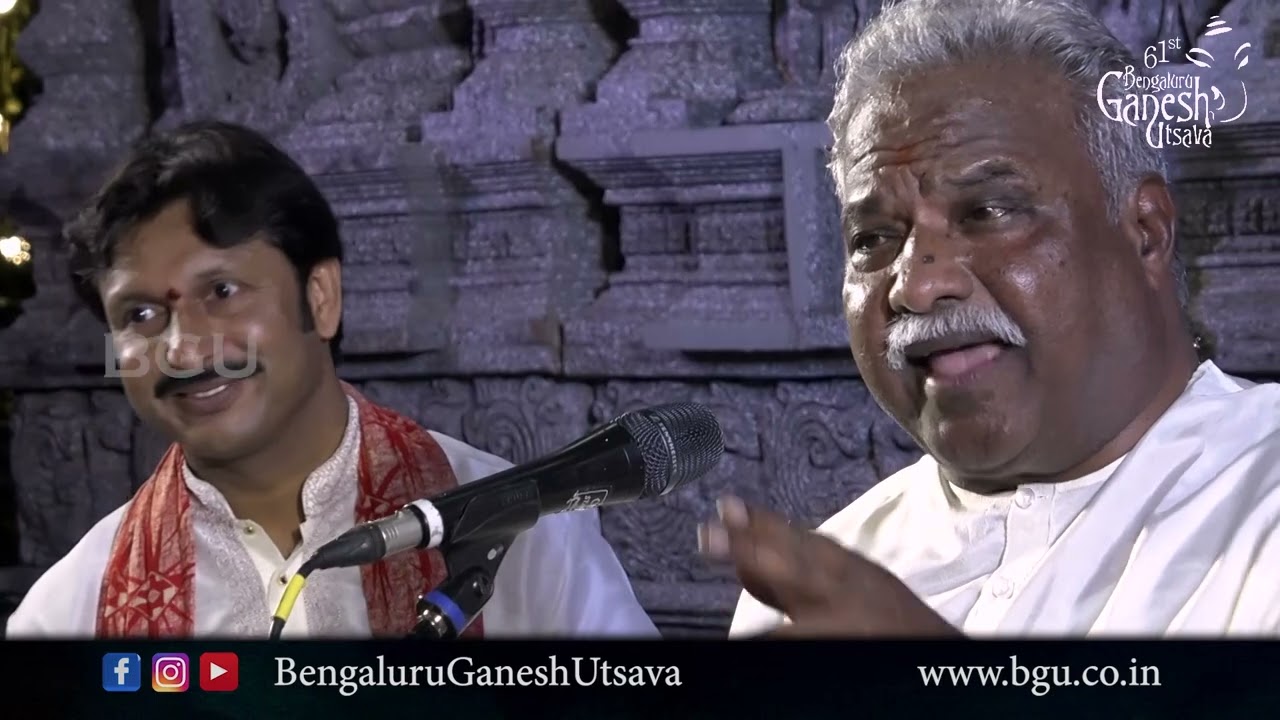 KAMALE KAMALAALAYE | Pt. M Venkatesh Kumar | Bhakti Sangeetha | 61st Bengaluru Ganesh Utsava 2023
