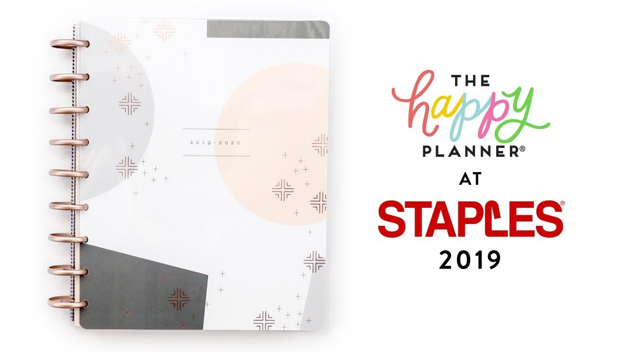 2019 Spring REVEAL! // STAPLES 18-Month Happy Planners!