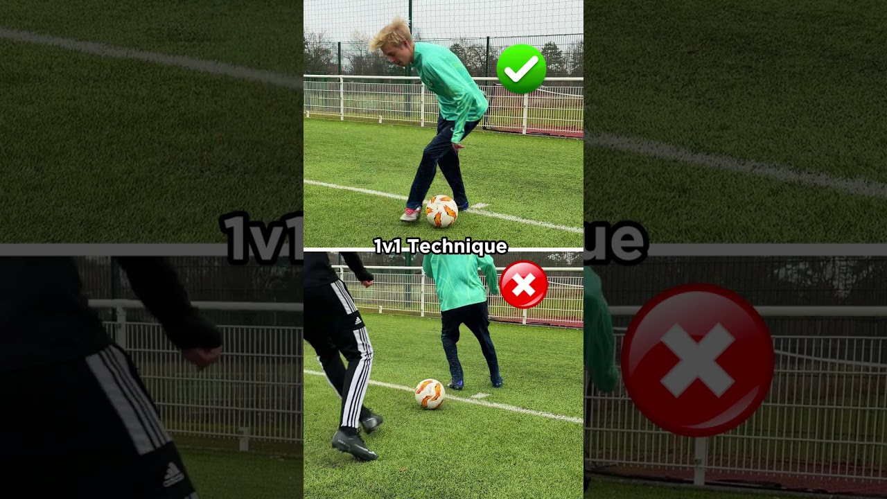 1v1 FOOTBALL TECHNIQUES ⚽️🔥 #shorts