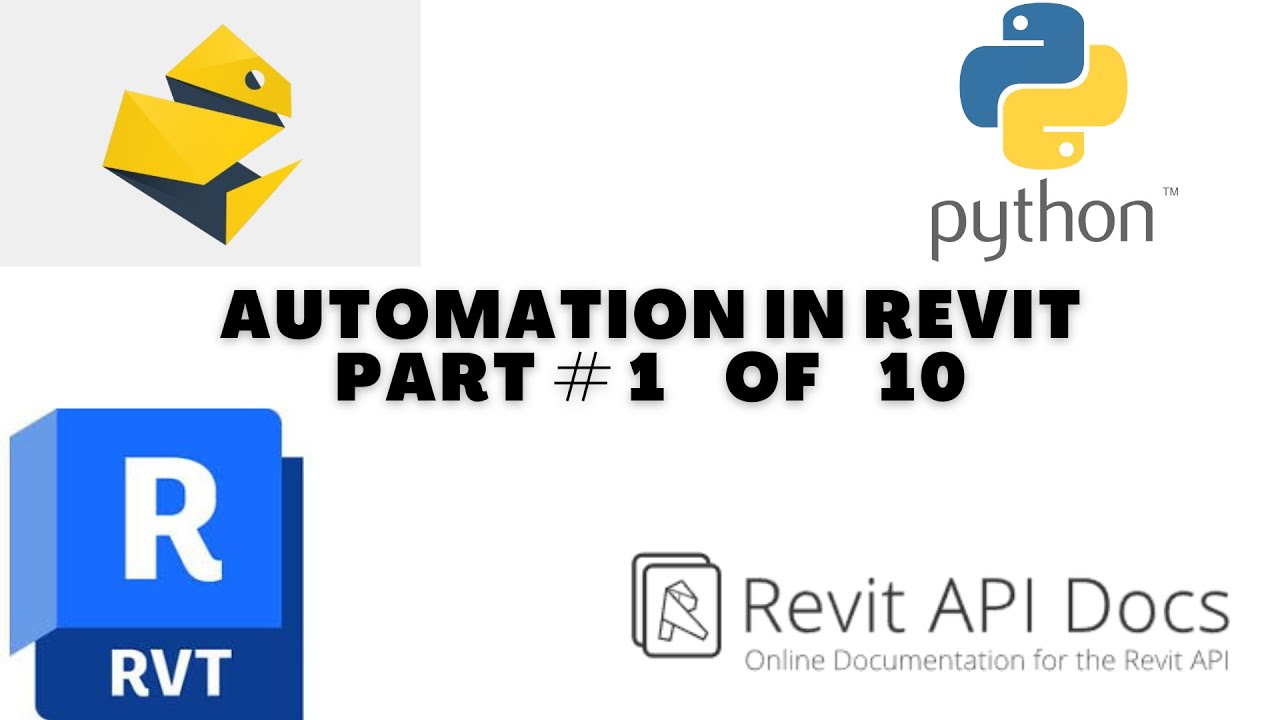 AUTOMATION IN REVIT | PART # 1 OF 10 [ Revit / Revit API / PyRevit / Python ]