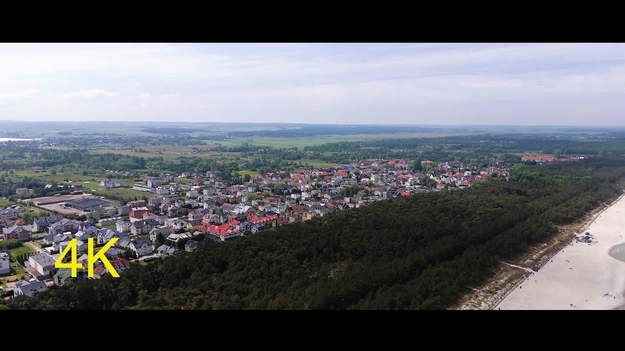 Karwia plaża z drona