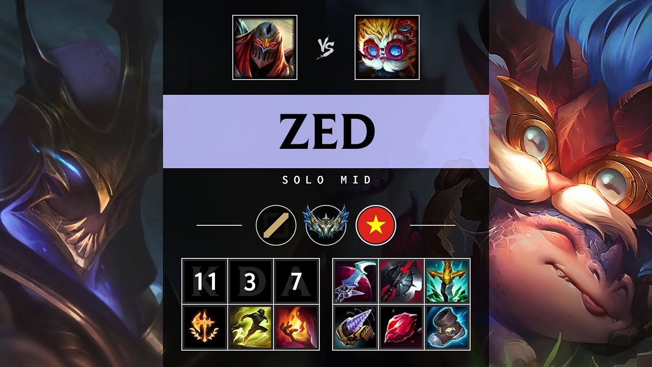 Zed Mid vs Heimerdinger - VN Challenger Patch 25.13