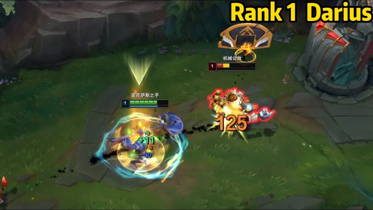 Rank 1 Darius: He is so AGGRESSIVE at Level 1!