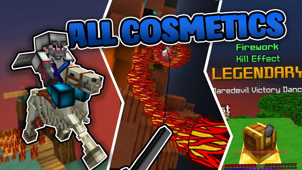Showcasing ALL of the NEW SkyWars Cosmetics!