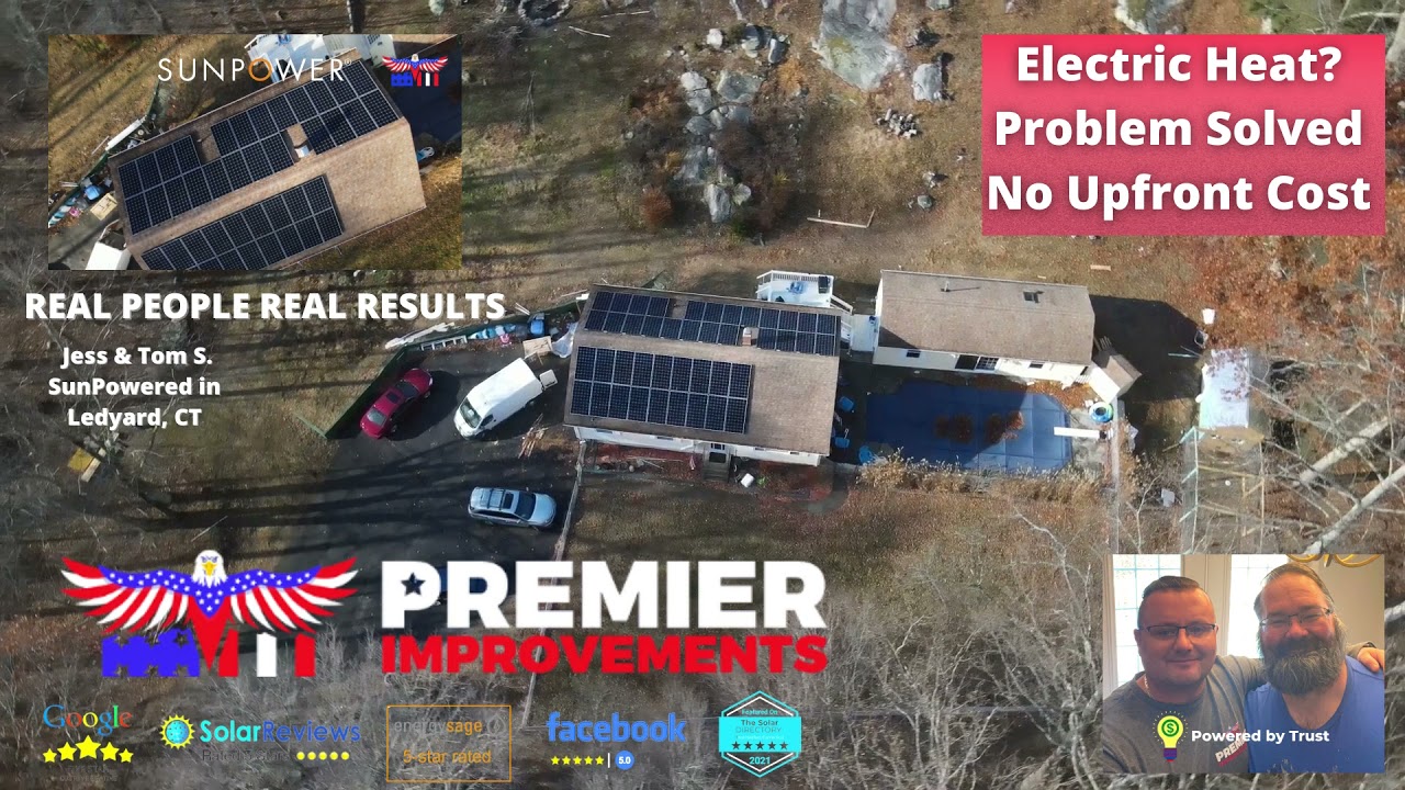 Solar in Ledyard CT with Premier Improvements Solar & SunPower in Ledyard, CT