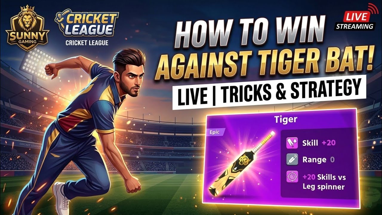 CRICKET LEAGUE LIVE GAMEPLAY with tips and tricks #cricketleaguegametricks  DAY = 4 