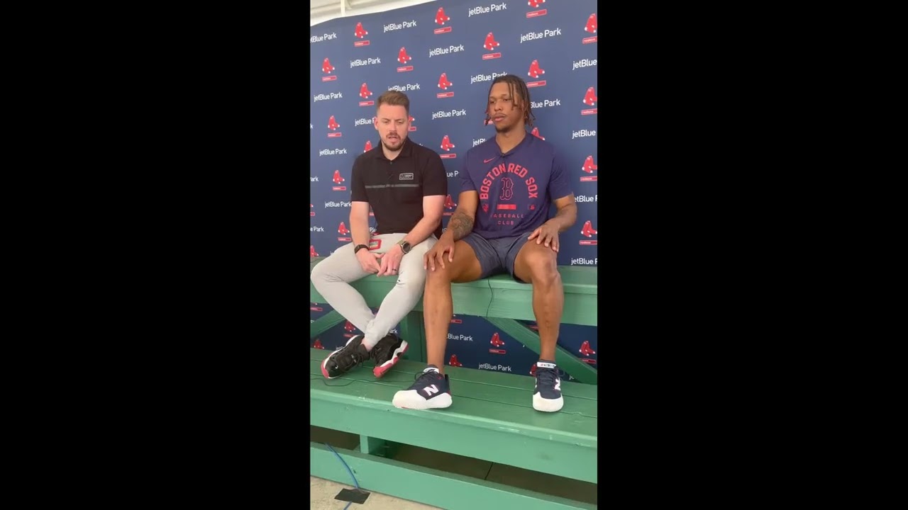 Boston Red Sox pitcher Brayan Bello on getting advice from newcomer Ranger Suárez about pitch grip