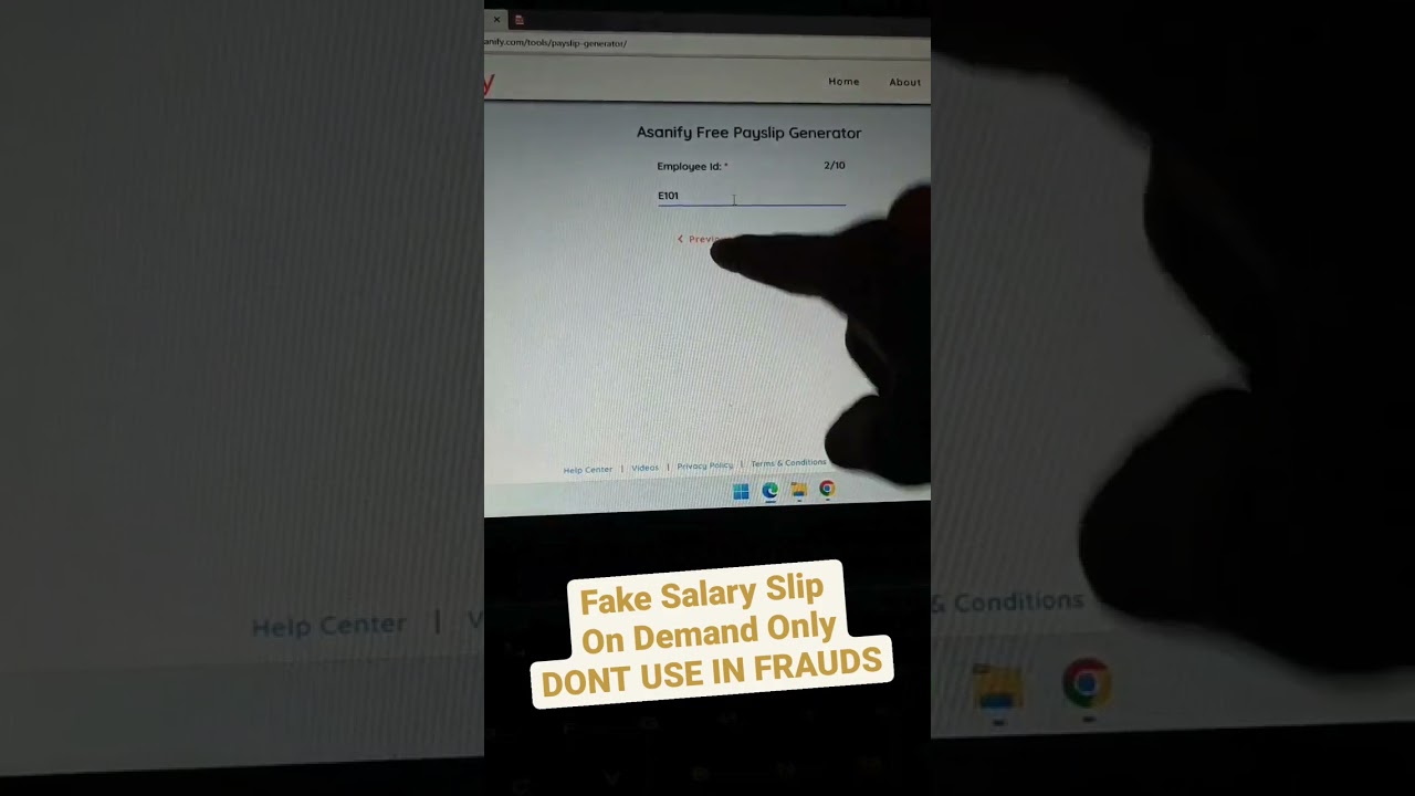 make duplicate salary slip using this site || by  Anjni Computer Education 🔥 || anjnisreators