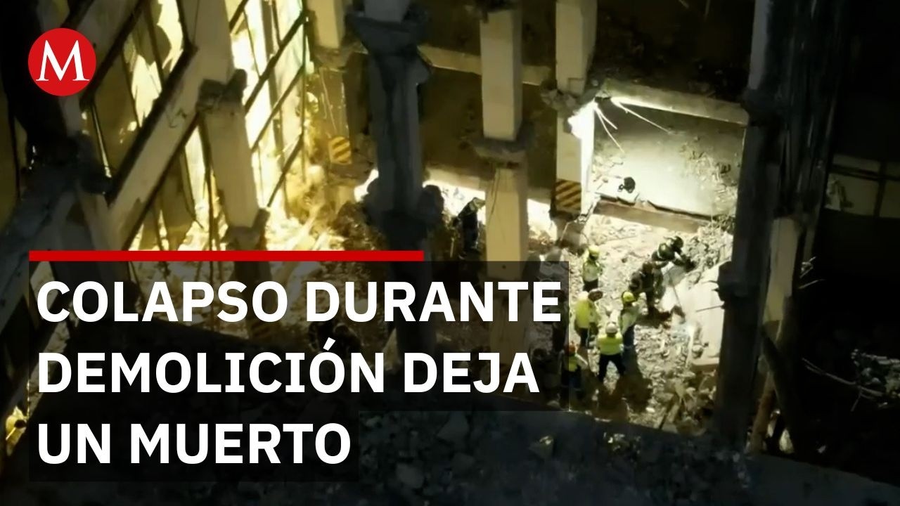 Colapso en demolición deja un muerto y desaparecidos en la Ciudad de México